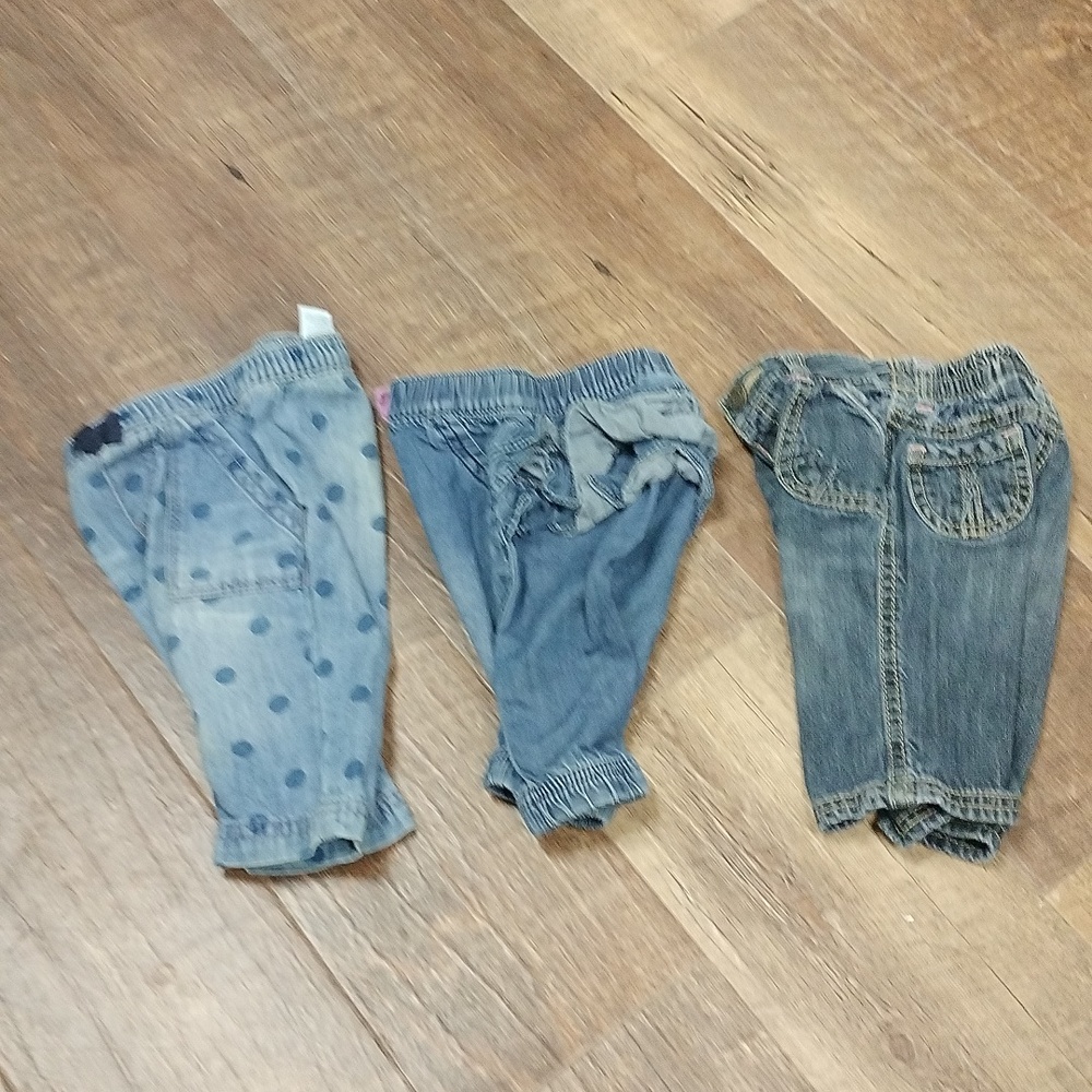 💓set of 0/3 mth jeans